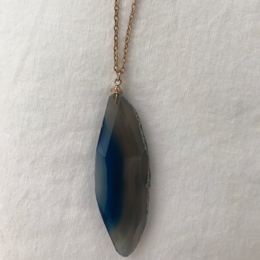 Long Stone Necklace